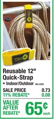 Menards Reusable 12 Quick-Strap offer
