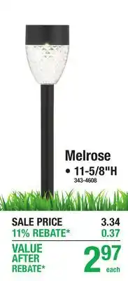 Menards Melrose SOLAR PATH & SPOT offer