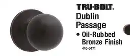 Menards TRU-BOLT Dublin Passage Door Lock offer