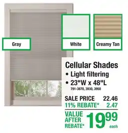Menards Cellular Shades offer