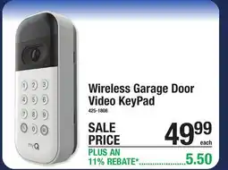 Menards Wireless Garage Door Video KeyPad offer