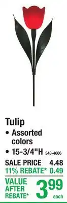 Menards Tulip SOLAR ORNAMENTAL offer