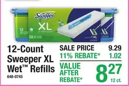 Menards 12-Count Sweeper XL Wet Refills offer
