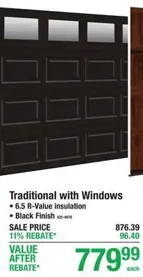 Menards Traditional with Windows offer