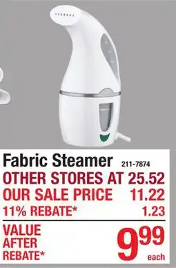 Menards Fabric Steamer offer