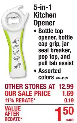 Menards 5-in-1 Kitchen Opener offer