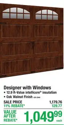 Menards Designer with Windows offer