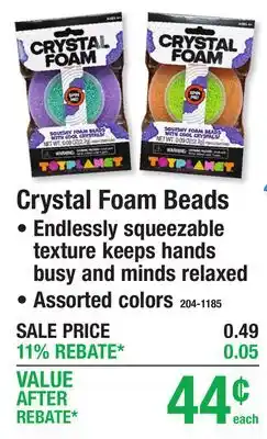 Menards Crystal Foam Beads offer