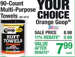 Menards 90-Count Multi-Purpose Towels offer