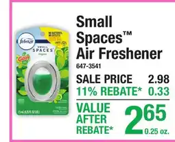 Menards Small Spaces Air Freshener offer
