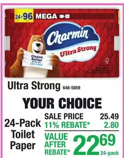 Menards 24-pack Toilet Paper offer