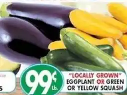 Associated Eggplant or Green or Yellow Squash offer