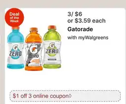 Walgreens Gatorade offer