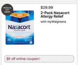 Walgreens 2-Pack Nasacort Allergy Relief offer