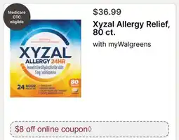 Walgreens Xyzal Allergy Relief offer
