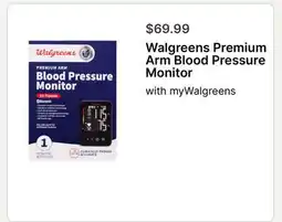 Walgreens Walgreens Premium Arm Blood Pressure Monitor offer