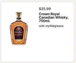Walgreens Crown Royal Canadian Whisky, 750ml offer