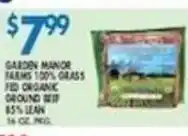 Associated Garden Manor Farms 100% Grass Fed Organic Ground Beef offer