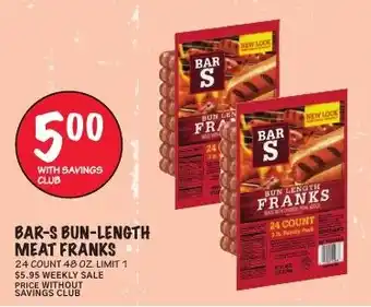 Bar-s bun-length meat franks