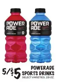 Foodarama Powerade sports drinks offer