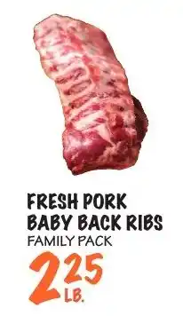 Foodarama Fresh pork baby back ribs offer