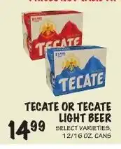 Foodarama Tecate or Tecate Light Beer offer