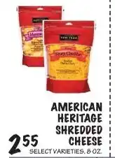 Foodarama American heritage shredded cheese offer