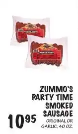 Foodarama Zummo's party time smoked sausage offer