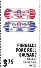 Foodarama Purnell's pork roll sausage offer