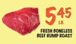 Foodarama Fresh boneless beef rump roast offer