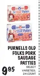 Foodarama Purnells Old Folks Pork Sausage Patties offer