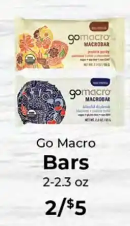Sunset Foods Go Macro Bars offer