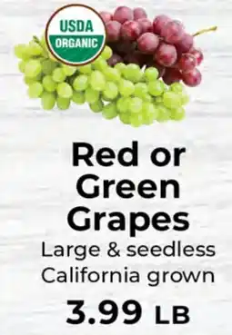 Sunset Foods Red or Green Grapes offer