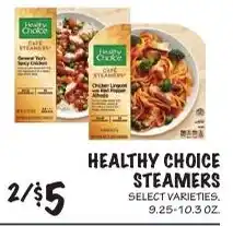 Foodarama Healthy Choice Steamers offer