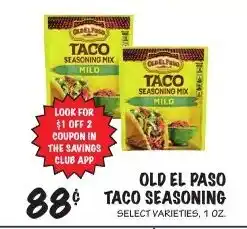 Foodarama Old El Paso taco seasoning offer