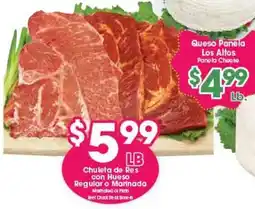 Arteagas Food Center Los Altos Panela Cheese offer
