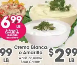 Arteagas Food Center Arteaga's Crema Blanca o Amarilla offer