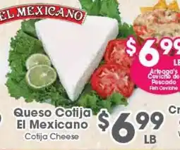 Arteagas Food Center El Mexicano Queso Cotija offer