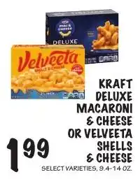 Foodarama Kraft deluxe macaroni & cheese or velveeta shells & cheese offer