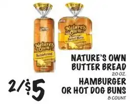 Foodarama Nature's Own Butter Bread offer