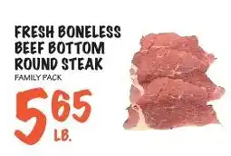 Foodarama Fresh boneless beef bottom round steak offer