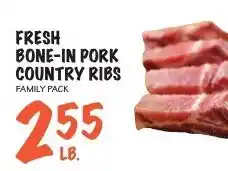 Foodarama Fresh bone-in pork country ribs offer