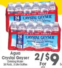 Arteagas Food Center Agua Crystal Geyser Drinking Water offer