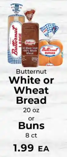 Sunset Foods Butternut white or wheat bread or buns offer