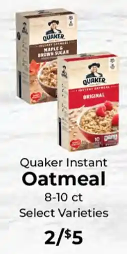 Sunset Foods Quaker instant oatmeal offer