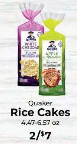 Sunset Foods Quaker rice cakes offer