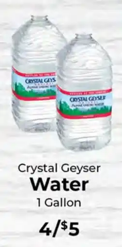 Sunset Foods Crystal Geyser Water offer
