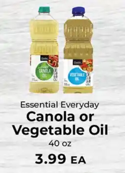 Sunset Foods Essential Everyday Canola or Vegetable Oil offer