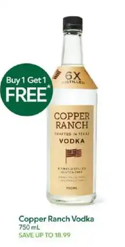 Publix Copper Ranch Vodka offer