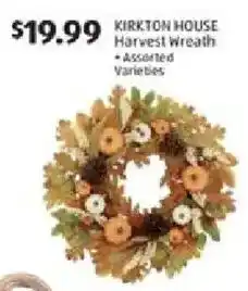 Aldi Kirkton House Harvest Wreath offer